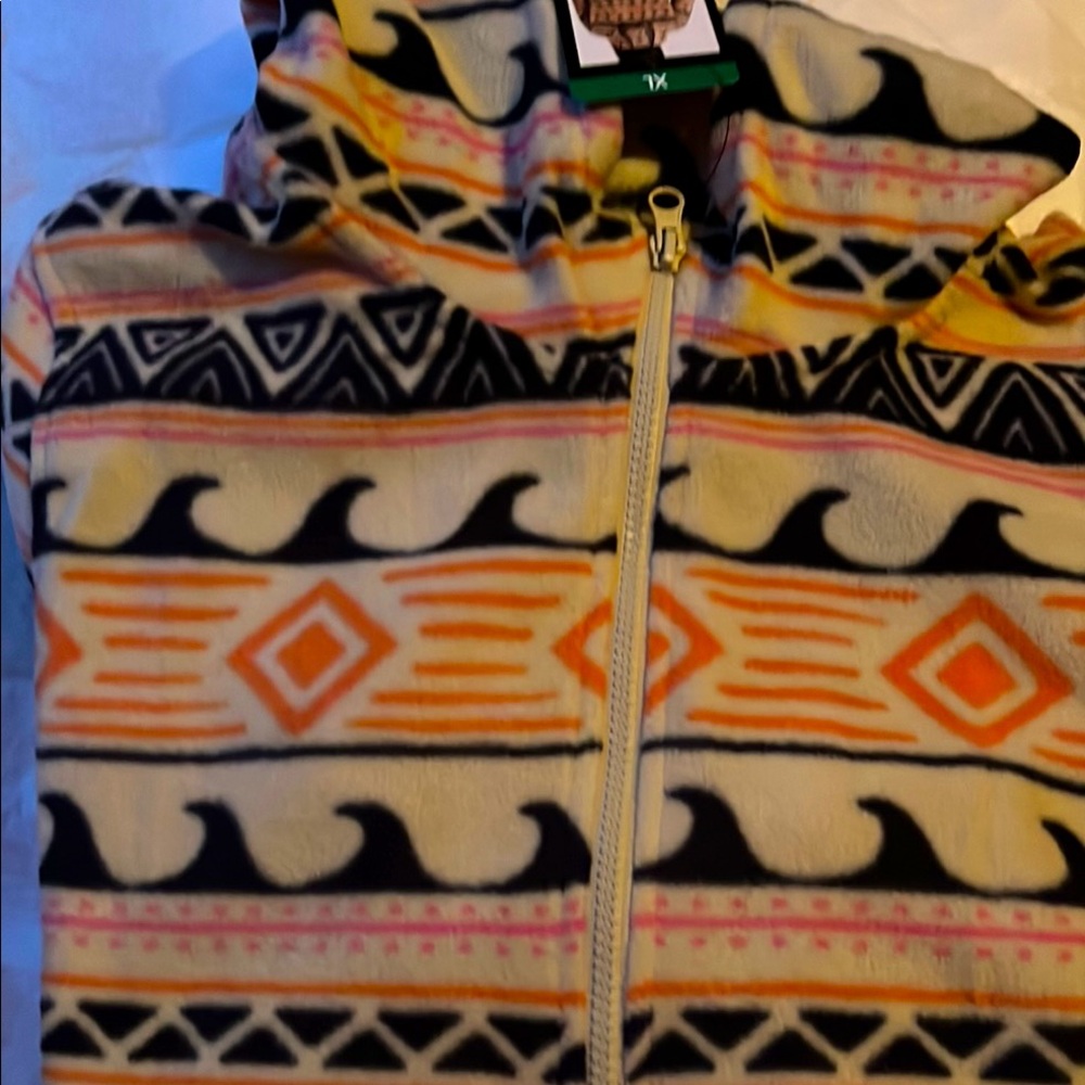 O’Neill Long Sleeve 1/4 Zip Up Hoodie Size XL New With Tags